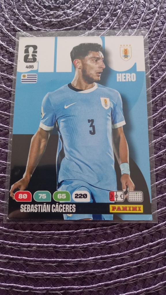 FIFA World Cup 2026 Adrenalyn Sebastian Cáceres Kaart, Ophalen of Verzenden, Zo goed als nieuw, Buitenlandse clubs, Spelerskaart