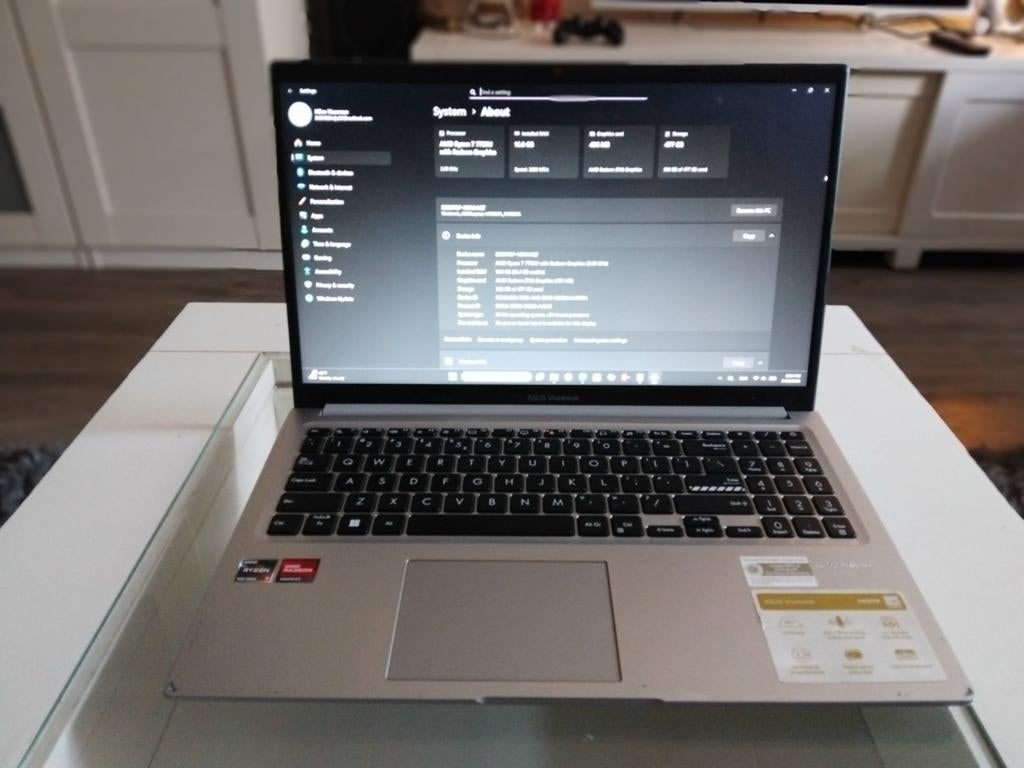 Te koop ASUS Vivobook laptop M1502Y AMD RYZEN 7, Ophalen, 15 inch, 2 tot 3 Ghz
