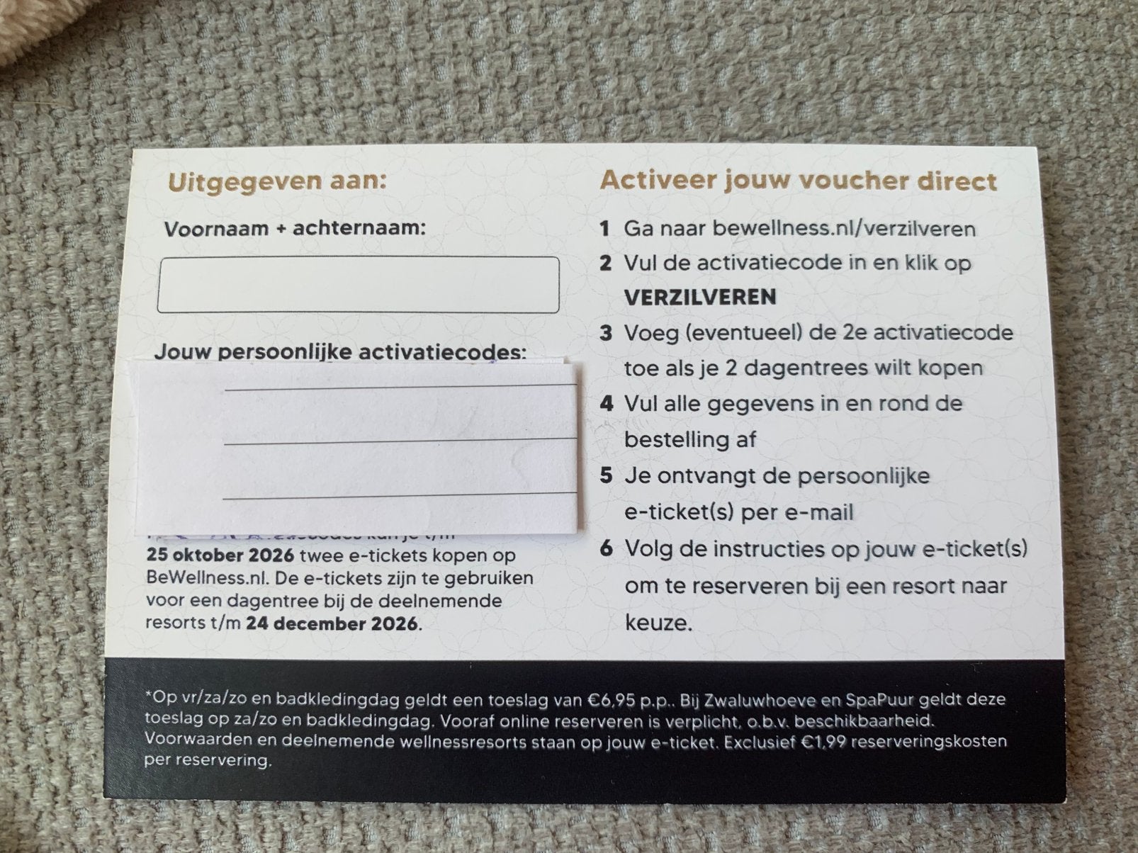 2 kortingskaarten voor een sauna voor 2 personen, Tickets en Kaartjes, Kortingen en Cadeaubonnen, Twee personen, Kortingsbon, Spa of Sauna