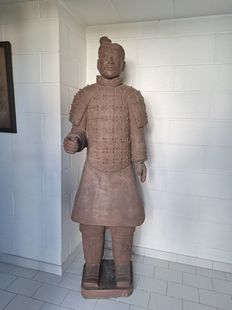 Levensgrote Chinese Terracotta Krijger (187 cm) + Documenten, Ophalen, Zo goed als nieuw, Mens