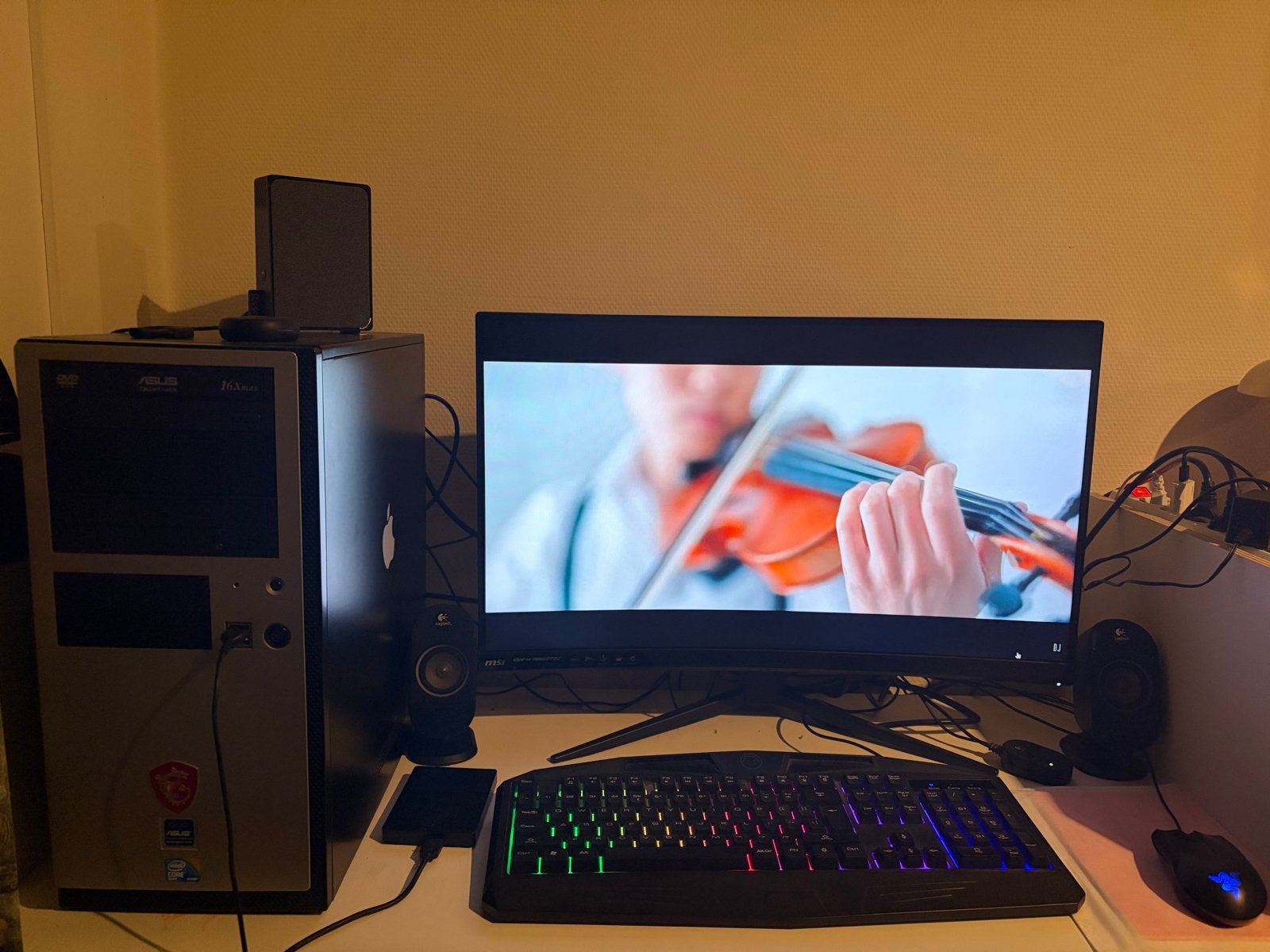 Complete Game PC Setup met MSI Monitor en GTX 1080, Computers en Software, Ophalen, Gebruikt, HDD, Gaming