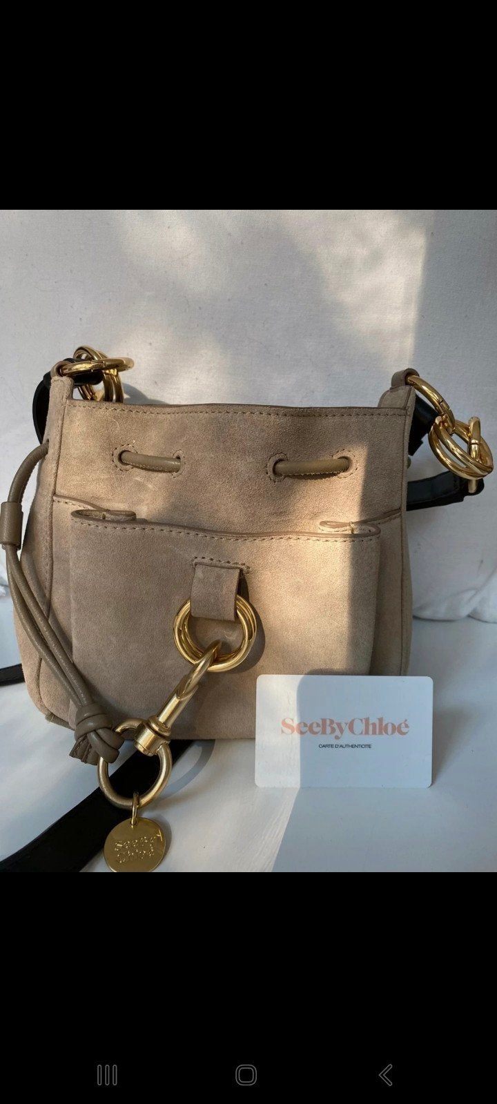 Chloe tas, Ophalen of Verzenden, Zo goed als nieuw, Beige, Leer