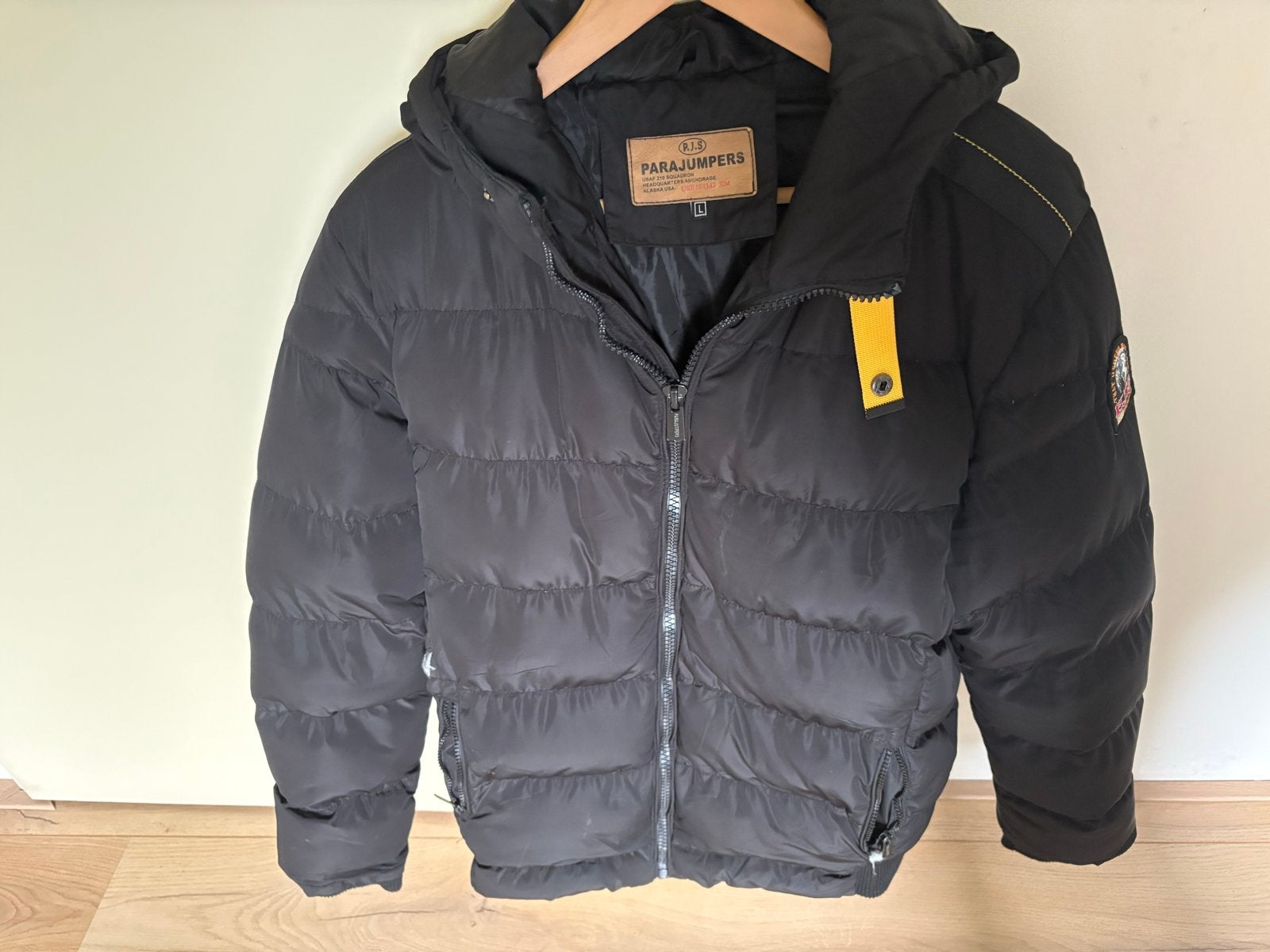 Parajumpers donsjas - Zwart - Maat L, Ophalen of Verzenden, Gedragen, Maat 52/54 (L), Zwart
