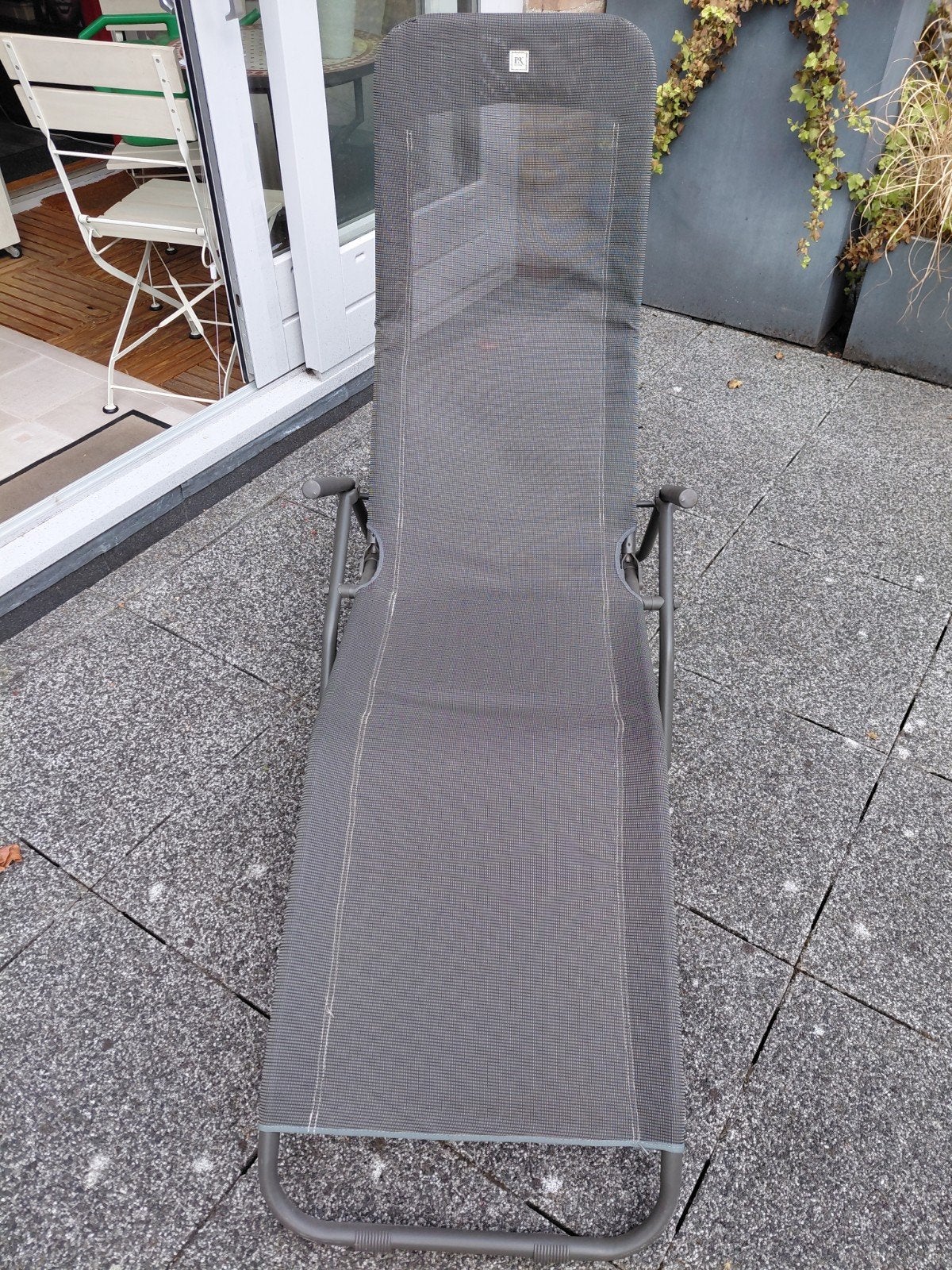 Comfortabele ligstoel, Tuin en Terras, Ophalen, Gebruikt, Textileen
