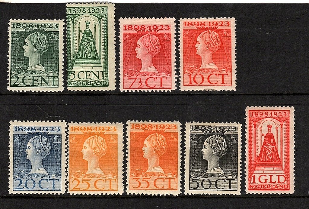 149 nvph 121-129 jubileumzegels 1923 ongebruikt zie scans., Postzegels en Munten, Ophalen of Verzenden, T/m 1940, Postfris