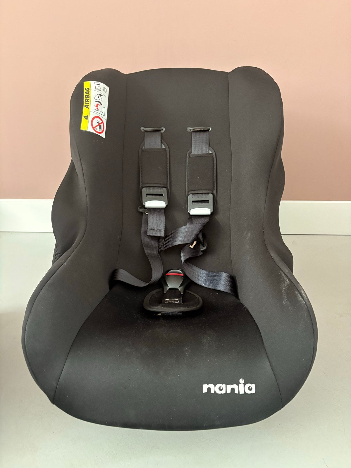 Nania autostoel 0-18 kg zwart, Kinderen en Baby's, 0 t/m 18 kg, Ophalen, Overige merken, Gebruikt