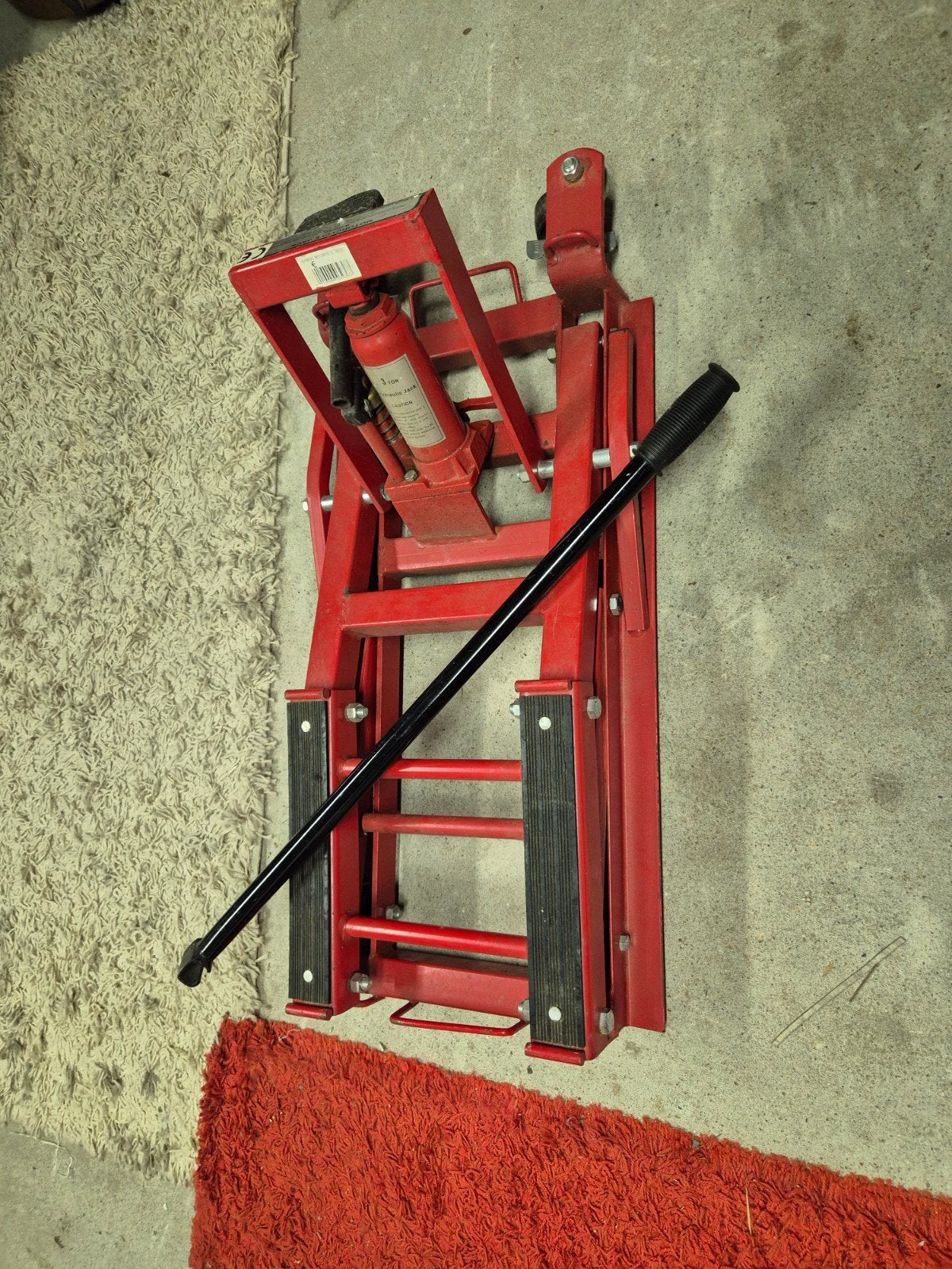 Hydraulische krik 3 ton - Gebruikt, Ophalen, Zo goed als nieuw, Schaarkrik