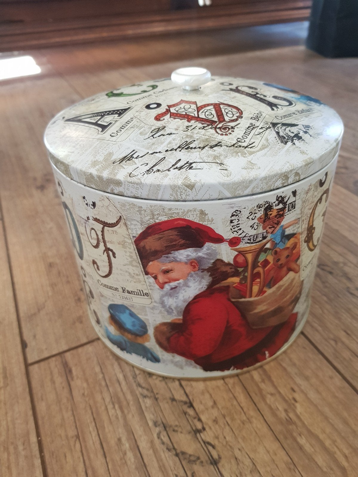 Kerstman kerst blik groot model, Ophalen of Verzenden, Zo goed als nieuw, Overige