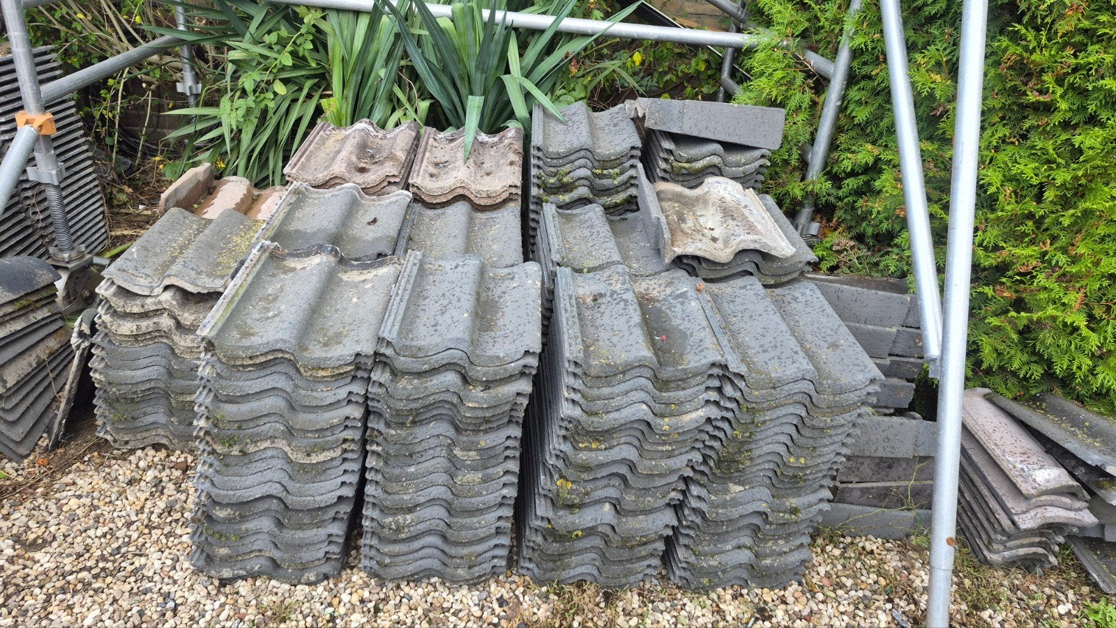 Gebruikte sneldek betonpannen, grijs., Ophalen, Overige materialen, Gebruikt, 15 m² of meer