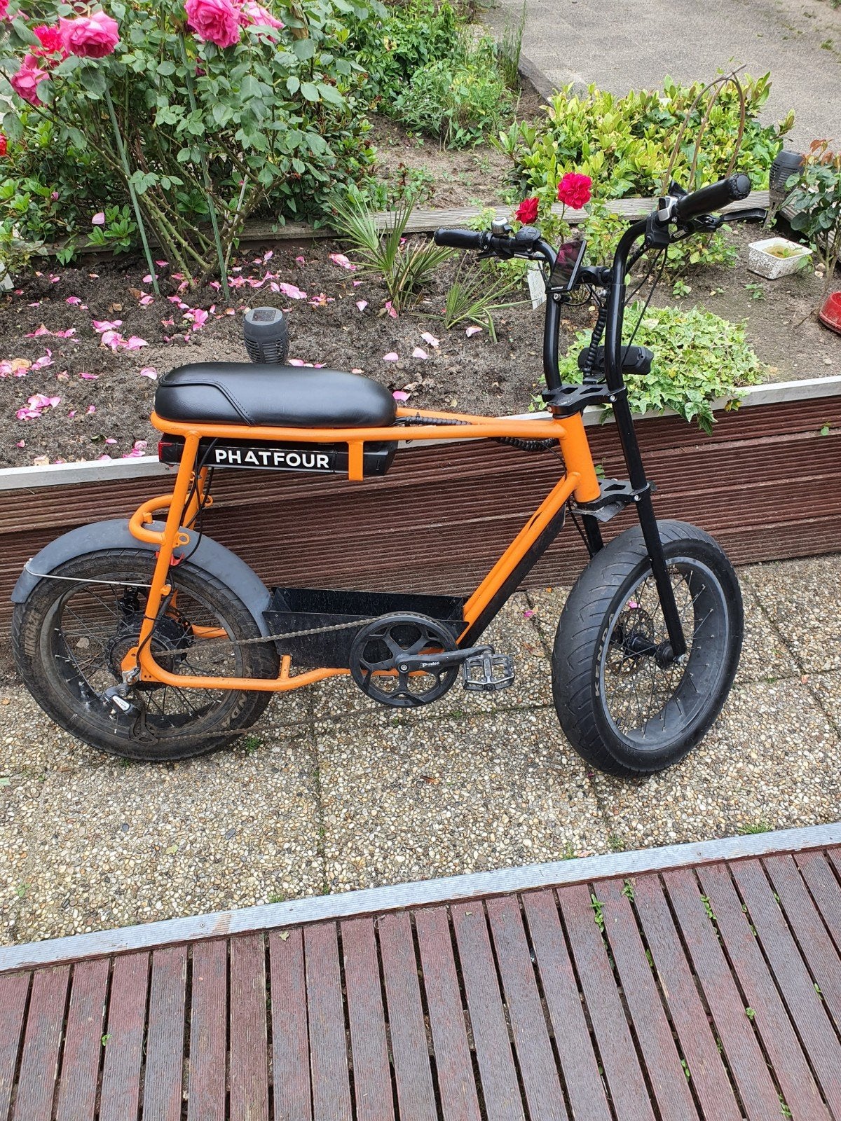 Zeer nette Phatfour fatbike met nieuwe acculader, Fietsen en Brommers, Elektrische fietsen, Ophalen, Gebruikt, Overige merken