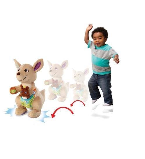 Vtech spring & speel Kangoeroe knuffel/ speel pop! CADEAUTIP, Overige merken, Overige typen, Zo goed als nieuw, Interactief