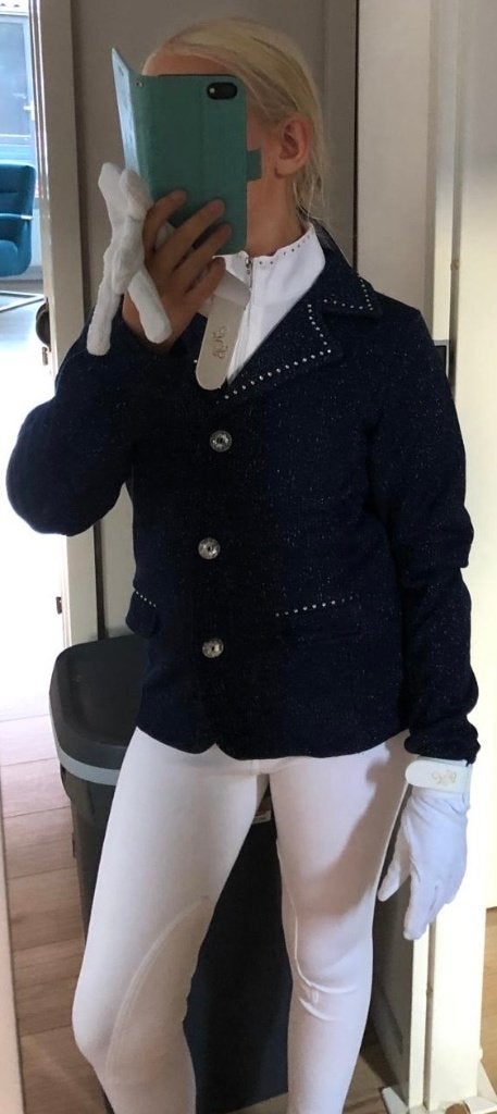 Wedstrijdtenue maat 164 (broek, shirt, jasje, handschoenen), Ophalen of Verzenden, Zo goed als nieuw, Dressuur