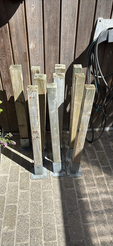 Houten palen, Ophalen, Gebruikt, Minder dan 180 cm, Palen