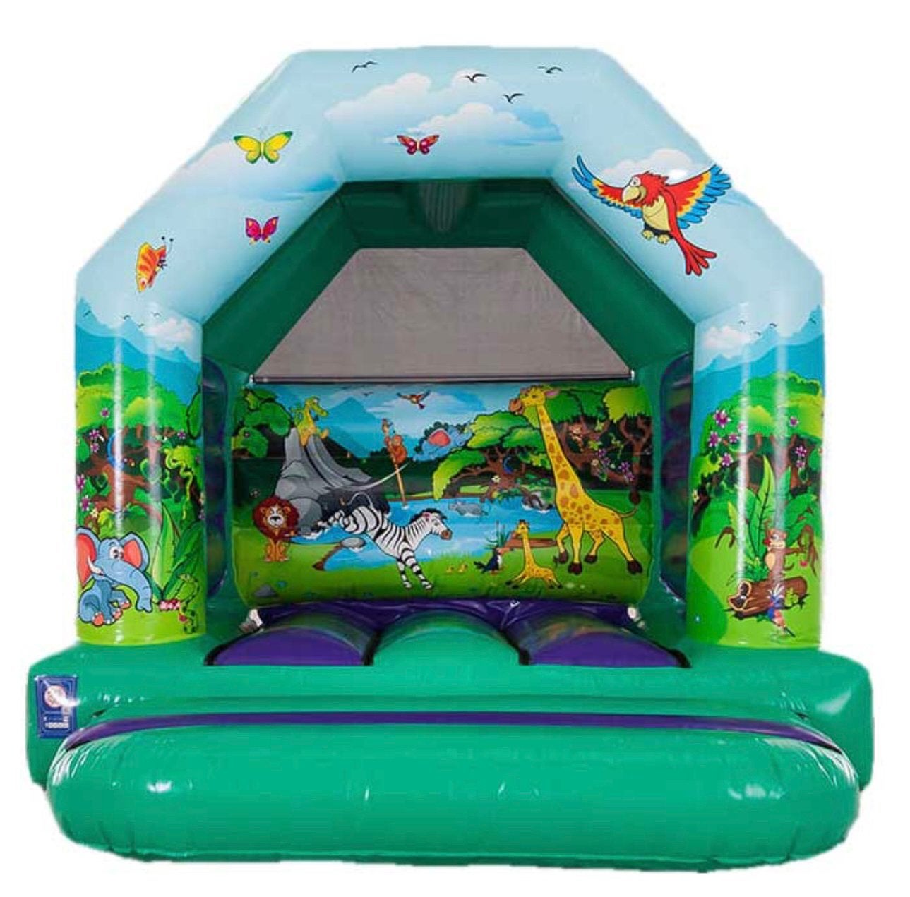 Springkussen Jungle TE KOOP, Ophalen, Zo goed als nieuw, Verjaardag