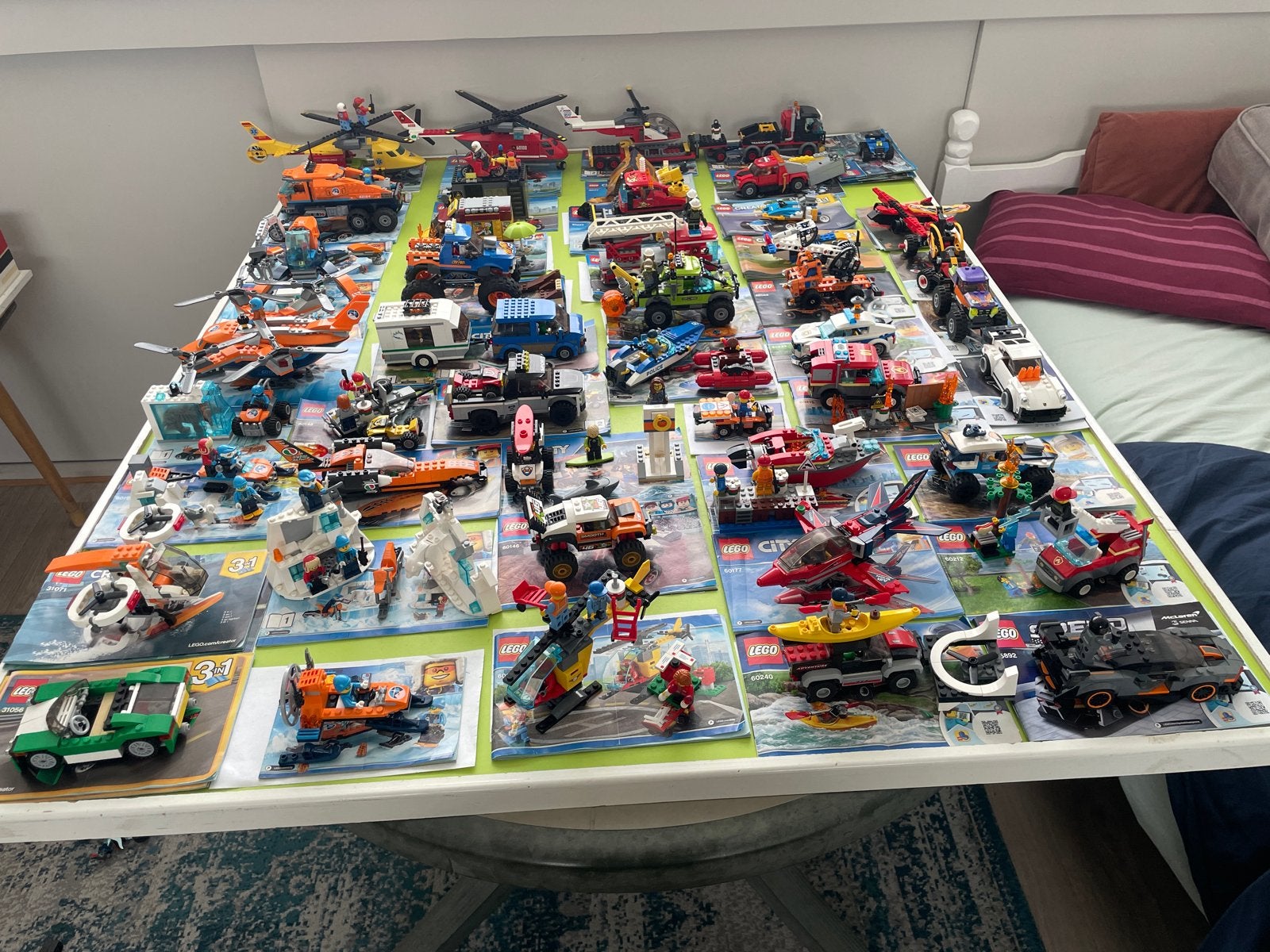 Grote collectie LEGO City en Creator sets (ca. 40 stuks), Ophalen, Gebruikt