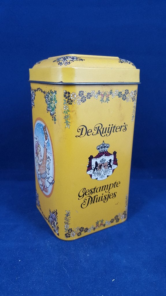 De Ruijter's Gestampte Muisje, vintage blik, blikje. 5B1