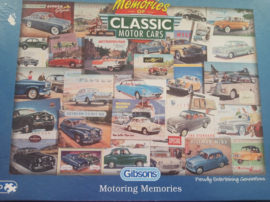 Puzzel Memories of Classic Cars – 1000 pieces, Ophalen of Verzenden, 500 t/m 1500 stukjes, Zo goed als nieuw, Legpuzzel