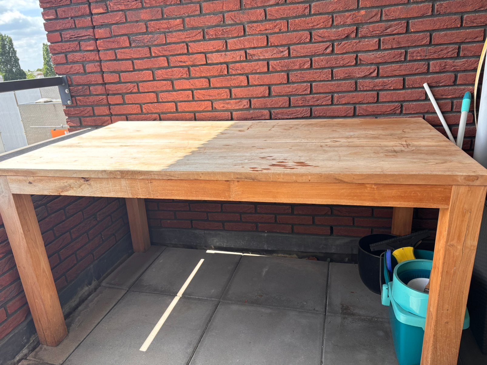 Tafel (teak), Ophalen, Gebruikt, Teakhout, 50 tot 100 cm
