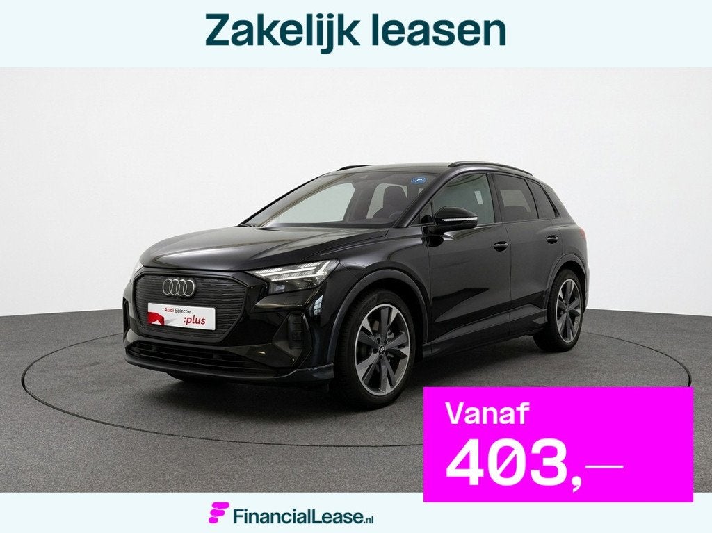 Audi Q4 e-tron 40 Launch edition Advanced 77 kWh 204pk |Memo, Auto's, Audi, Bedrijf, Lease, Financial lease, Q4 e-tron, ABS, Airbags