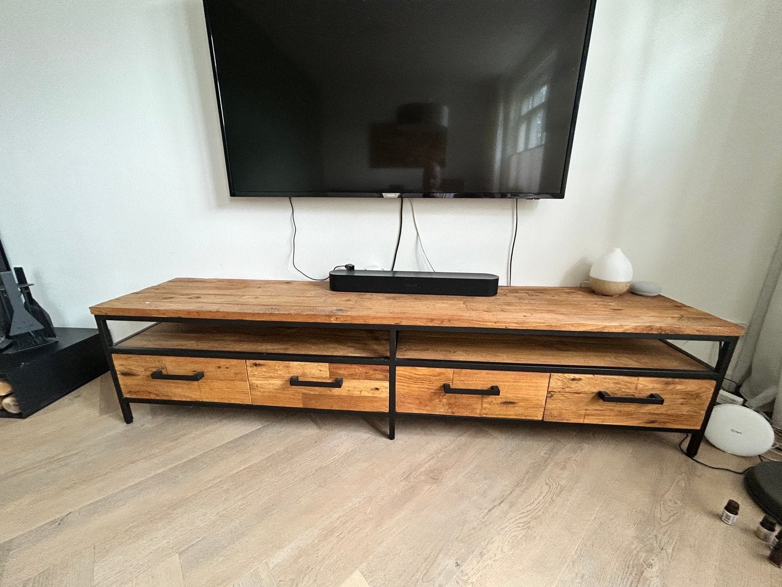 Tv meubel, Ophalen, Zo goed als nieuw, 200 cm of meer, Minder dan 100 cm
