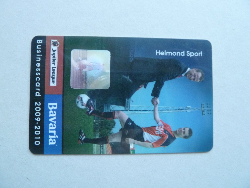Businesscard.  Helmond Sport. 2009/2010. Groene achterkant, Verzamelen, Ophalen of Verzenden, Zo goed als nieuw, Overige binnenlandse clubs