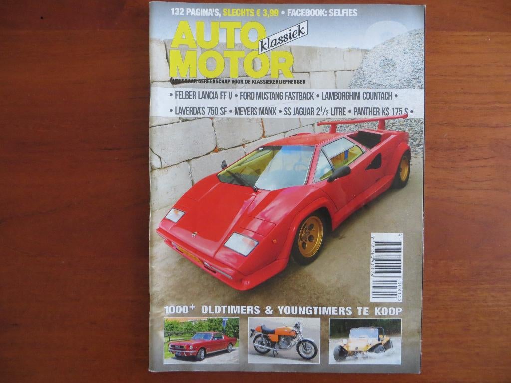 Auto Motor Klassiek 8 2014 Countach, Mustang, Manx, Lancia, Boeken, Ophalen of Verzenden, Nieuw, Ford