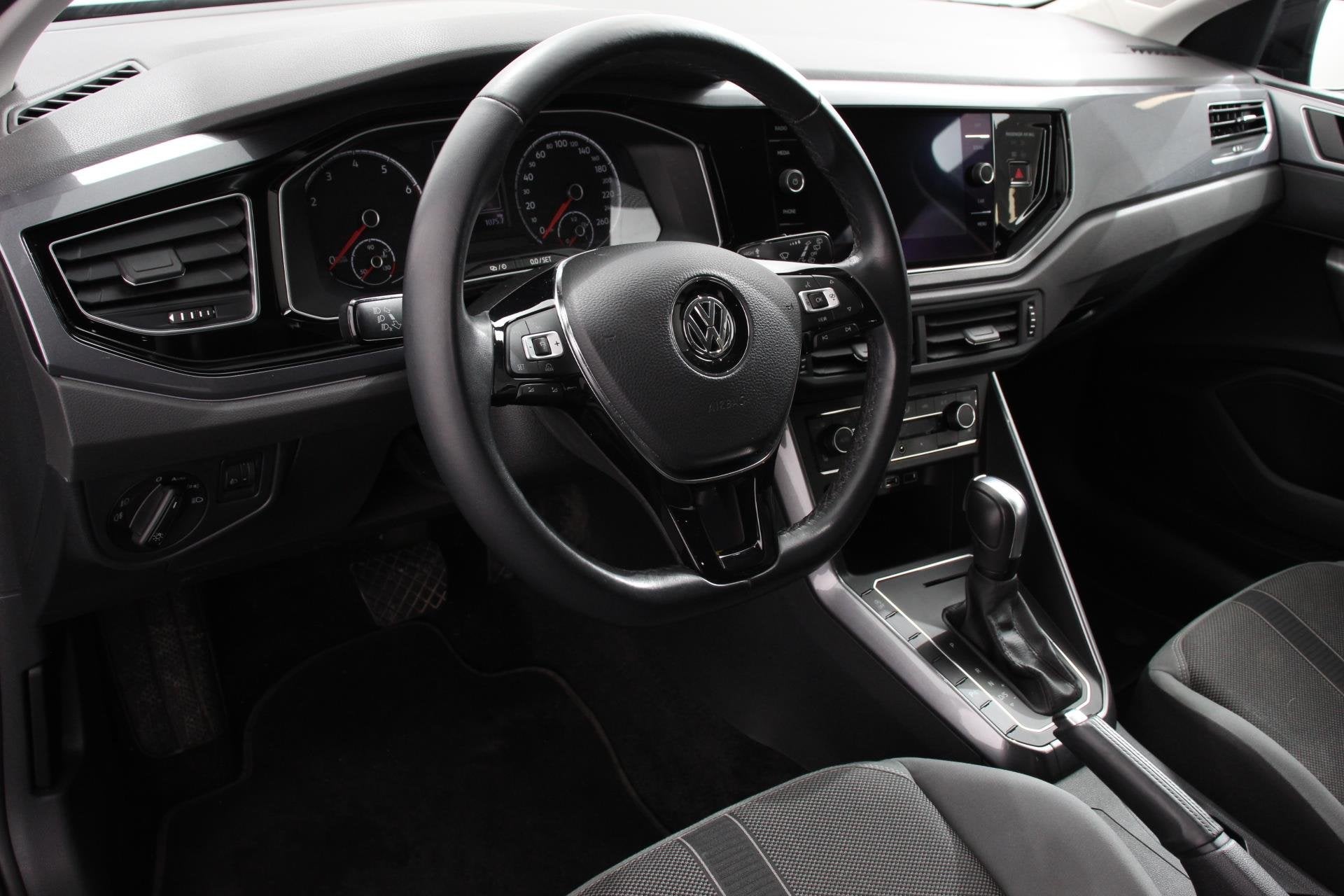 Volkswagen Polo 1.0 TSI 116pk DSG Highline Apple Carplay/And, Stof, Gebruikt, Zwart, 1095 kg
