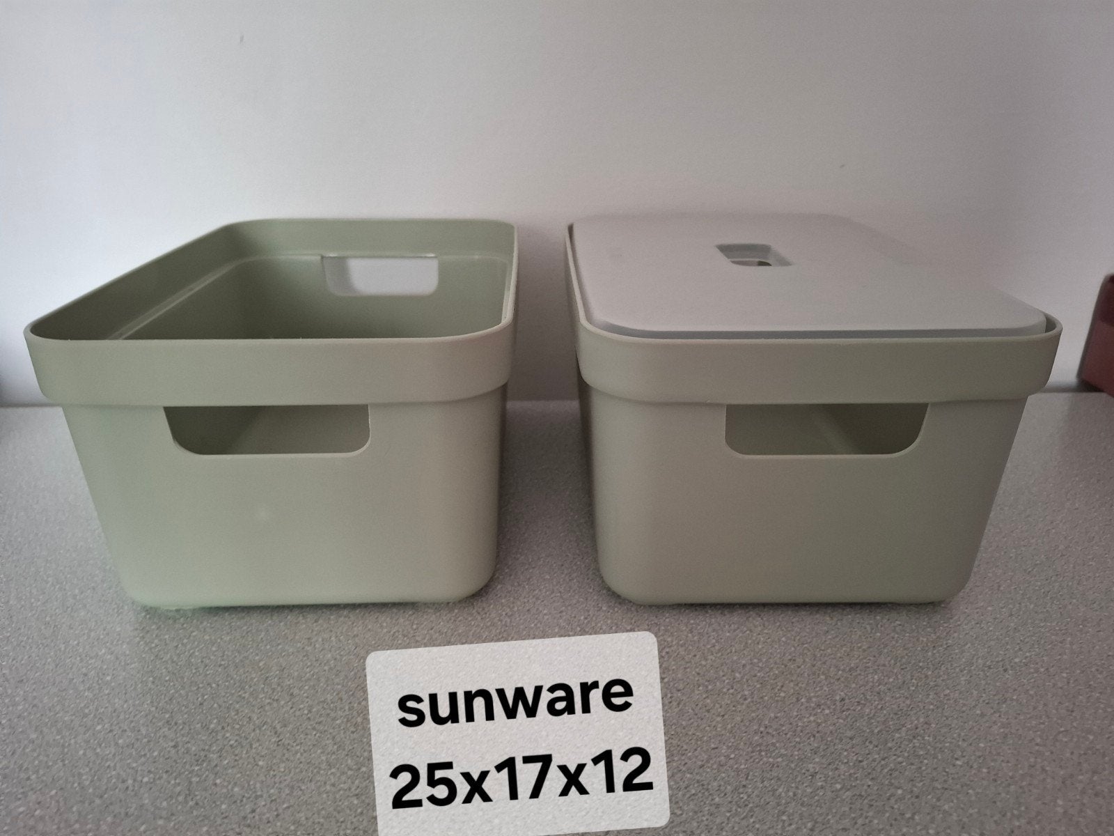Sunware Opbergboxen, 1 met deksel - 25x17x12 cm, Ophalen of Verzenden