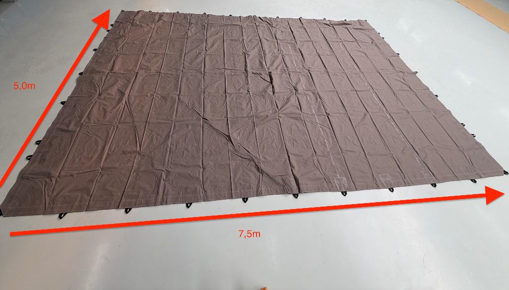 OUTLET DEAL! Stretchtent HQ8 5x7,5m Taupe – Nieuw, Tuin en Terras, Ophalen, Opvouwbaar, Overige typen, 6 meter of meer