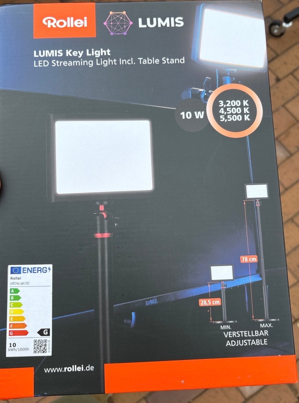 Rollei Lumis LED Streaming Light - Nieuw in doos, Overige merken, Belichting, Ophalen of Verzenden, Nieuw