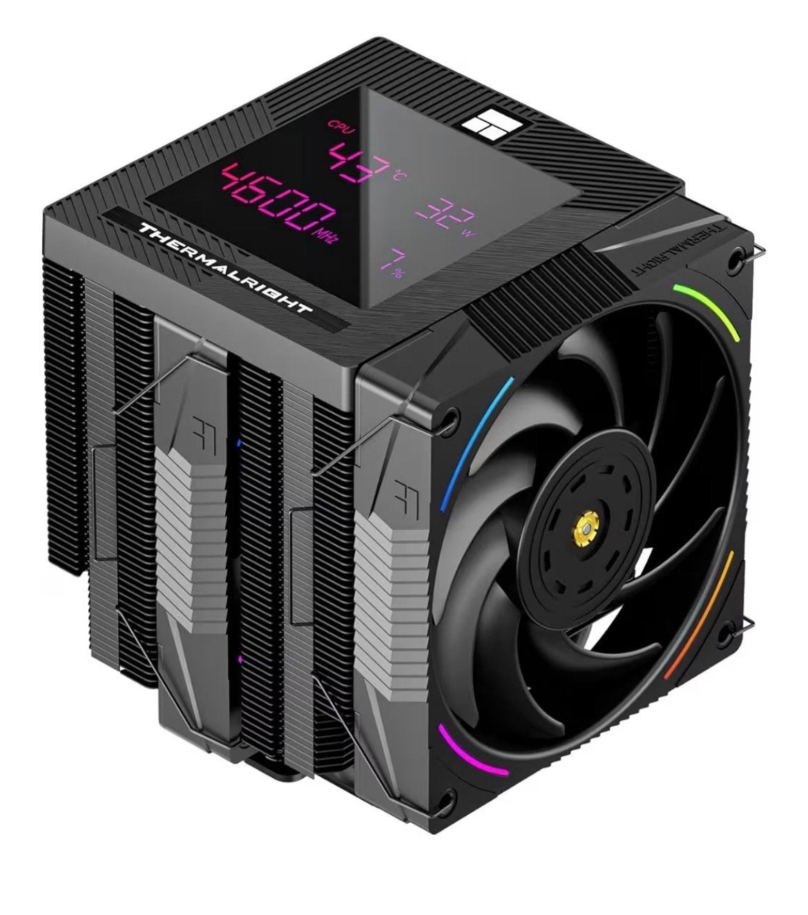 Thermalright CPU Luchtkoeler met Display en ARGB, Computers en Software, Computerkoelers, Nieuw, Luchtkoeling, Ophalen