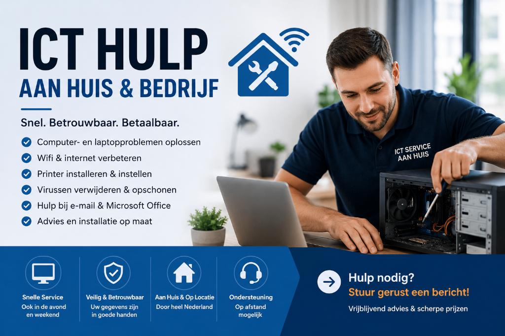 ACTIE – ICT HULP AAN HUIS & BEDRIJF 15min gratis!, Ook voor bedrijven, Netwerkaanleg