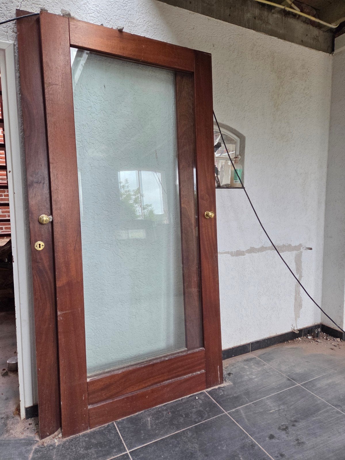 Houten binnendeuren met glas, Gebruikt, 80 tot 100 cm, Binnendeur, Ophalen of Verzenden