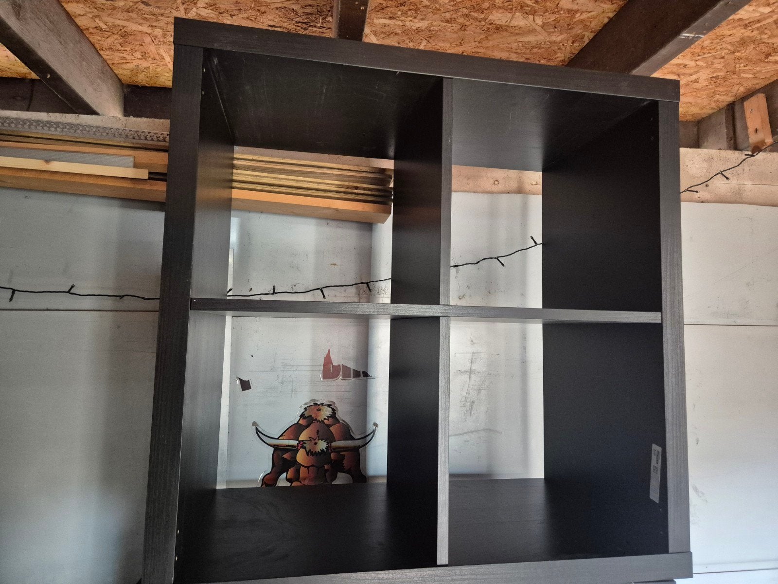 IKEA KALLAX Kast - zwart , 77x77x39cm, Huis en Inrichting, Ophalen, Zo goed als nieuw, 25 tot 50 cm, 50 tot 100 cm