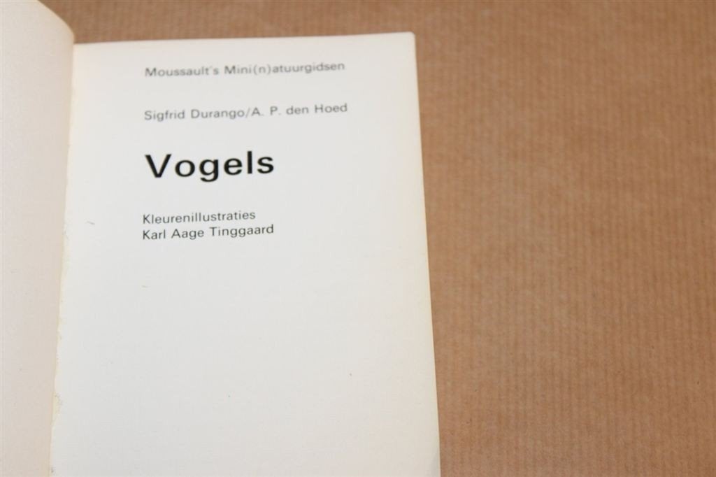 Vogels — Minigids Vintage 1979 Moussault, Boeken, Ophalen of Verzenden, Gelezen, Vogels