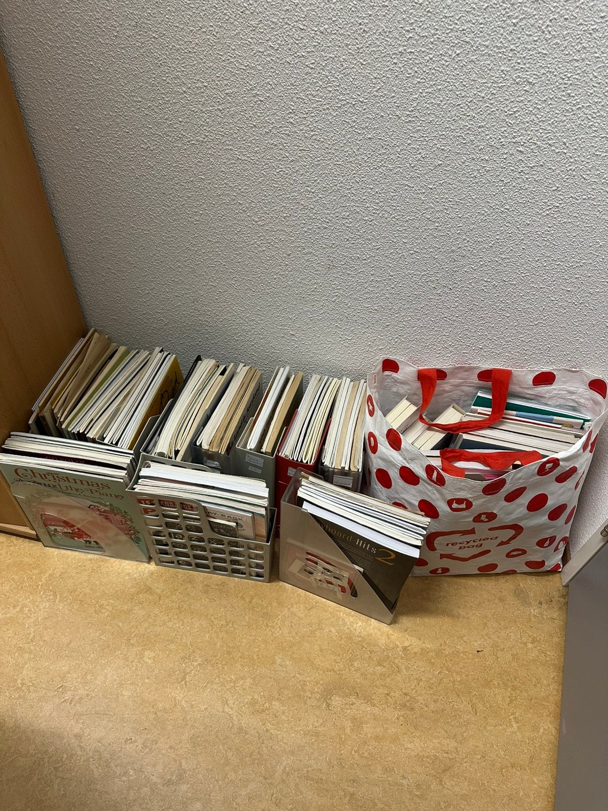 Muziekboeken, Ophalen, Gebruikt