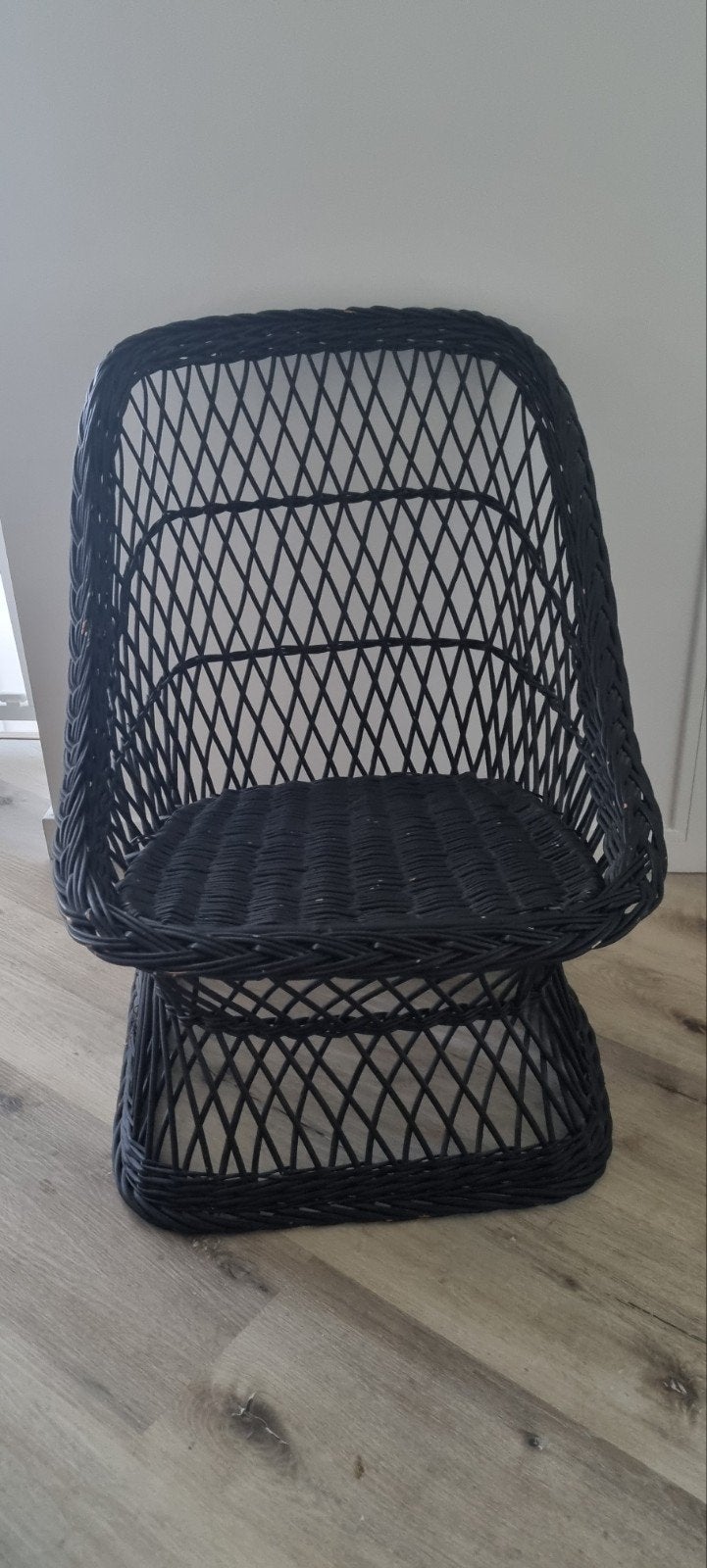 rotan stoel zwart, Huis en Inrichting, Ophalen, Gebruikt, Zwart, Eén