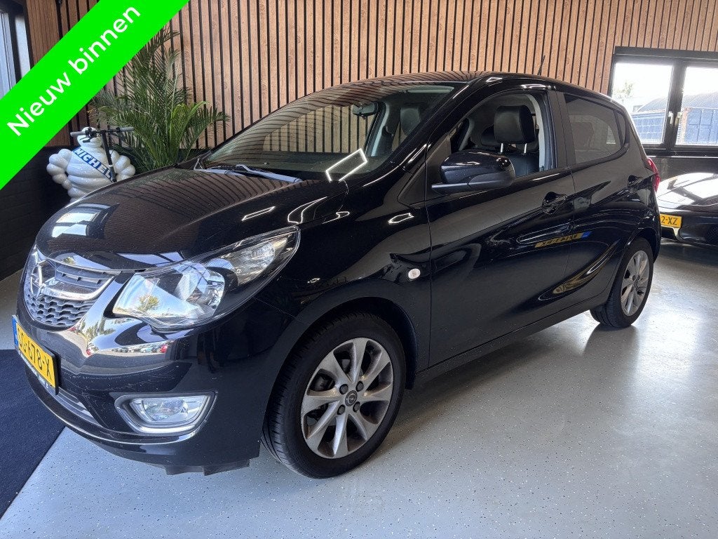 Opel KARL 1.0 ecoFL TREKHAAK/STUURVERWARMING/STOELVERWARMING, 839 kg, Gebruikt, Euro 6, Zwart