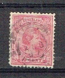 Nederland 1891 nr 37 Prinses Wilhelmina Gest, Verzenden, Gestempeld, Koningshuis