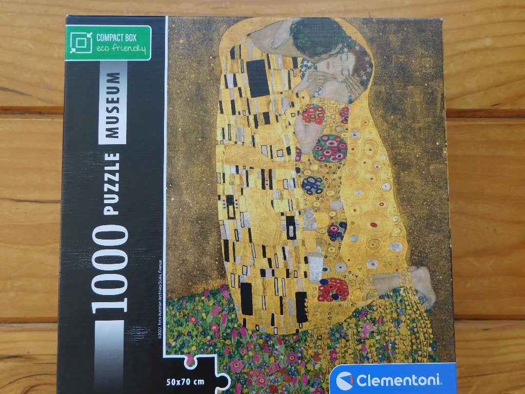 Clementoni Puzzel 1000 st. De Kus Gustav Klimt, Ophalen of Verzenden, 500 t/m 1500 stukjes, Zo goed als nieuw, Legpuzzel