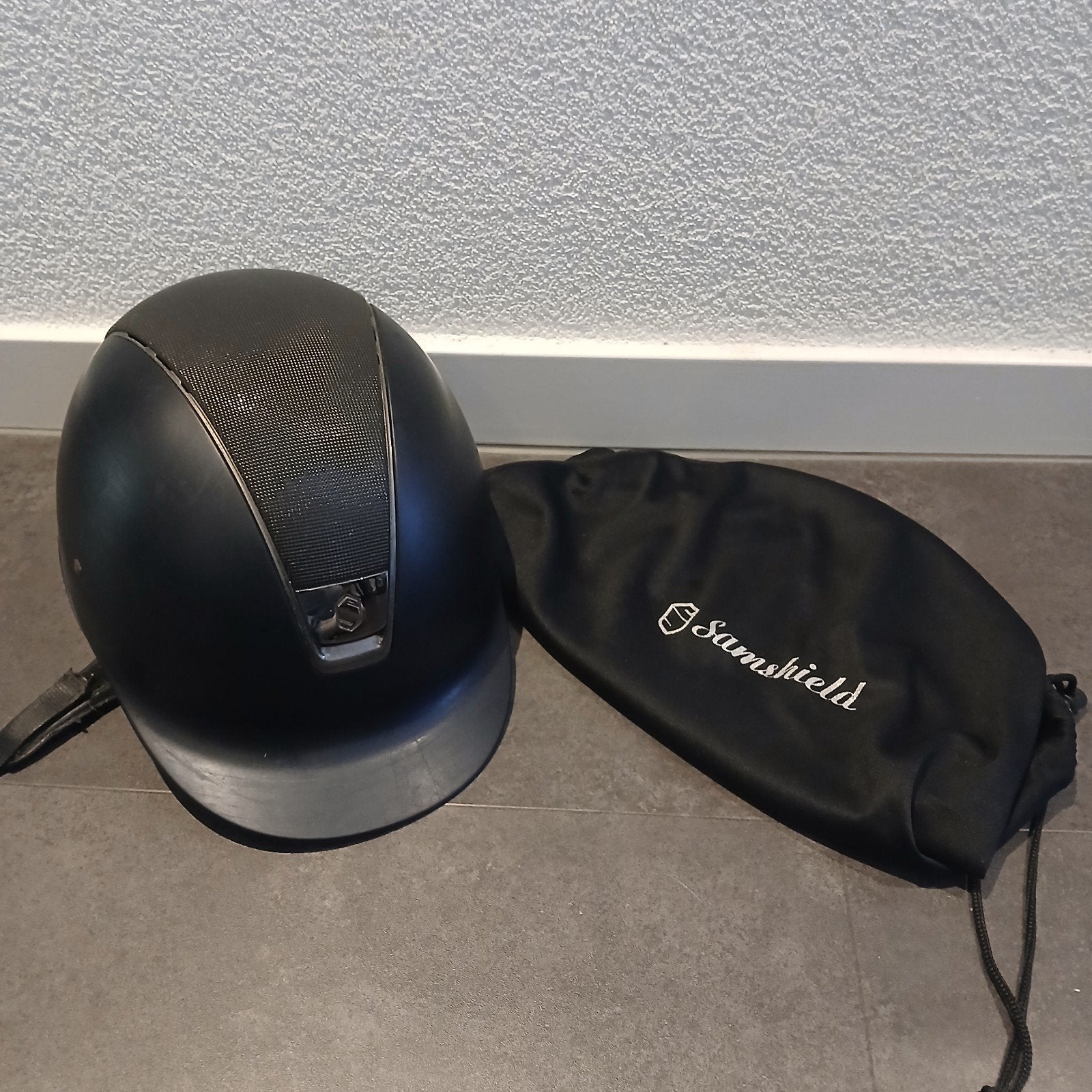 samshield cap Maat M, Ophalen, Blauw, Zo goed als nieuw, Rijhelm/cap
