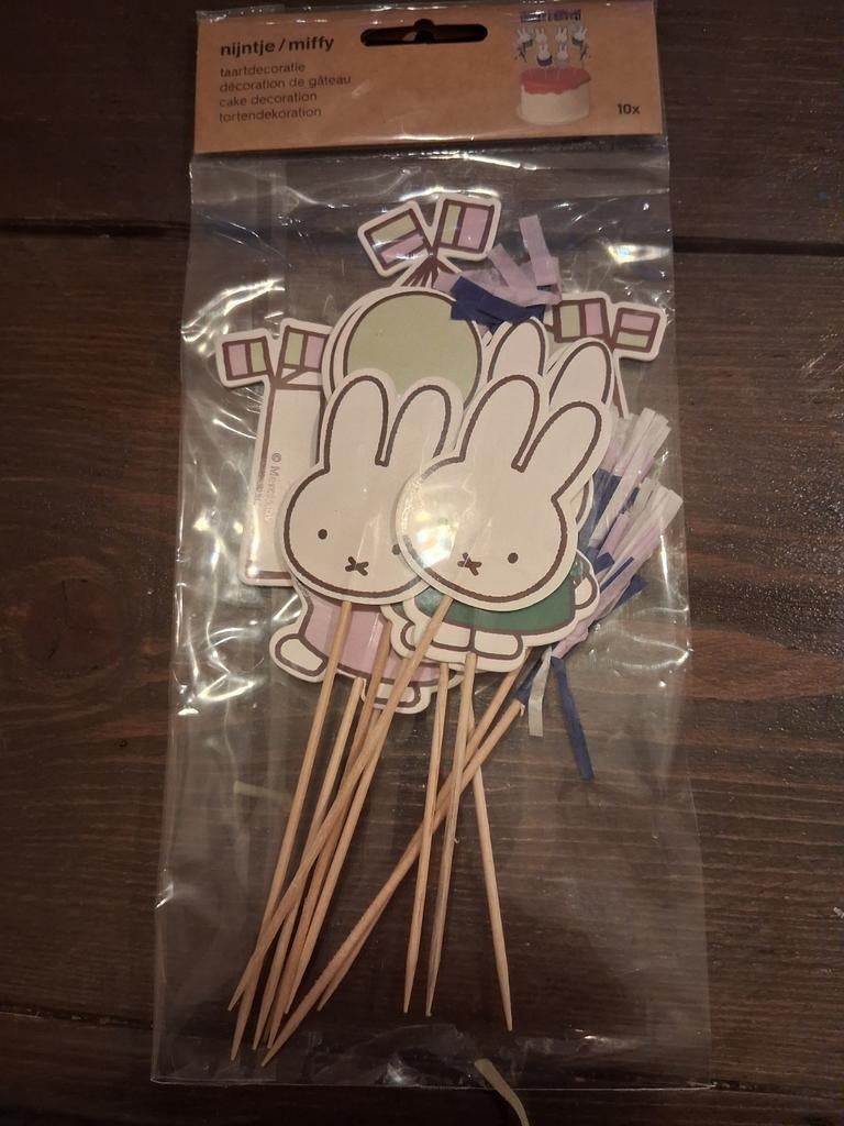 Nijntje Miffy Taartdecoratie - Nieuw in Verpakking, Ophalen of Verzenden