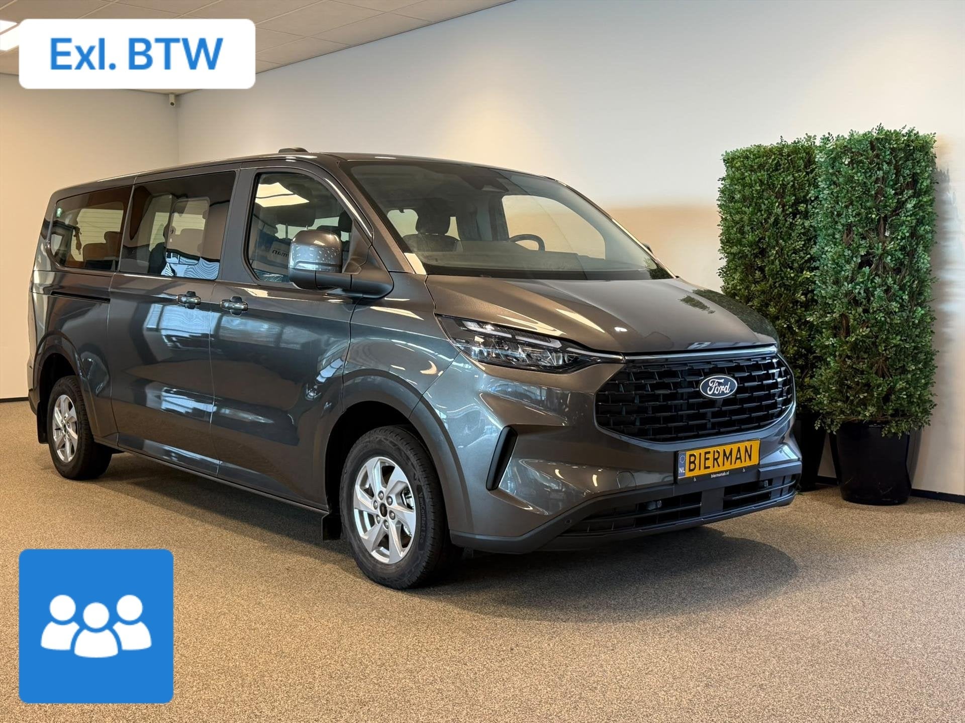 Ford Tourneo Custom L2H1 Personenbus (9-pers.) 2x zijschuifd, Auto's, Gebruikt, Overige carrosserieën, Bedrijf, 9 stoelen