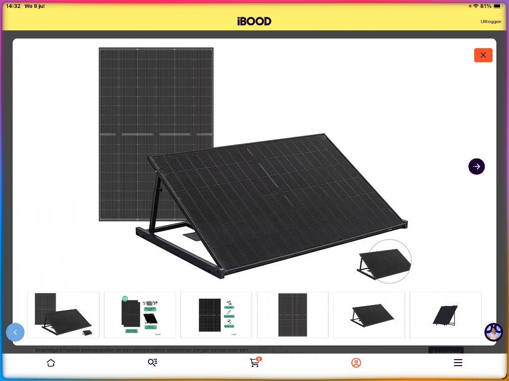 Zonnepaneel 430W plug en play, zwart paneel, Doe-het-zelf en Verbouw, Zonnepanelen en Toebehoren, Ophalen, Nieuw, Paneel, 200 wattpiek of meer