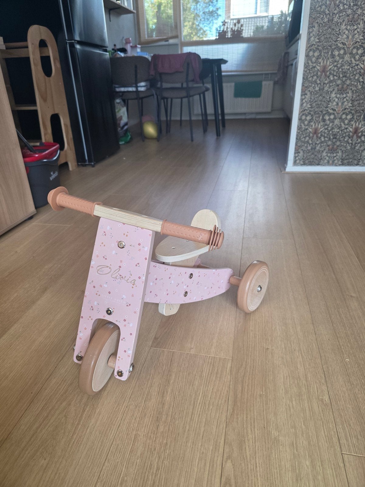 Little Dutch loopfietsje met naam Olivia, Ophalen