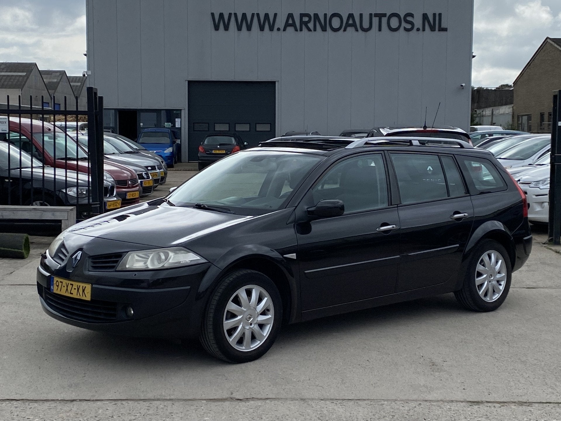 Renault Mégane Grand Tour 1.6-16V Tech Line, LPG-G3, AIRCO(, Auto's, Voorwielaandrijving, Stof, Gebruikt, 4 cilinders