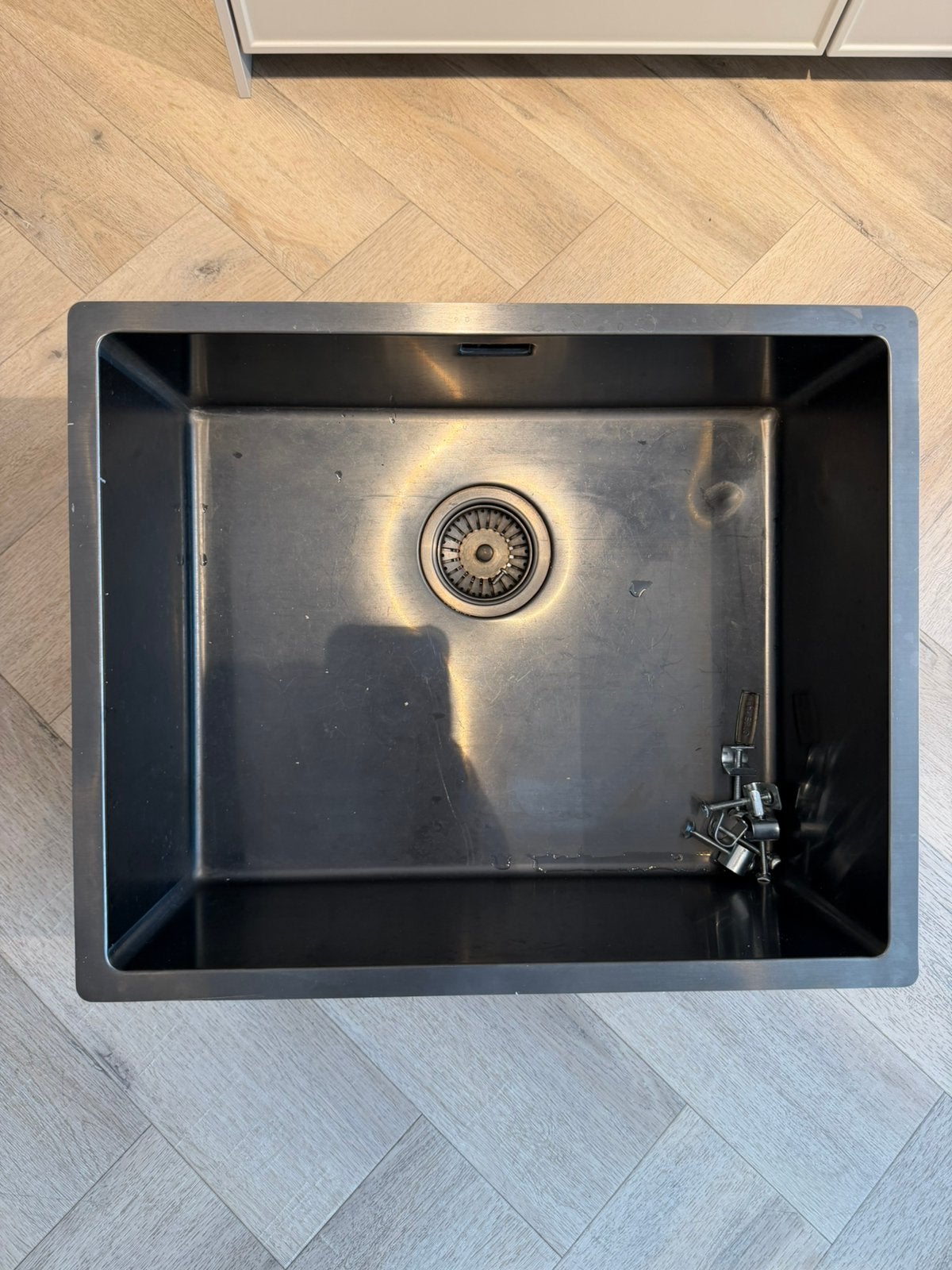 Gebruikte Gun Metal spoelbak 50x40, Ophalen, Zo goed als nieuw