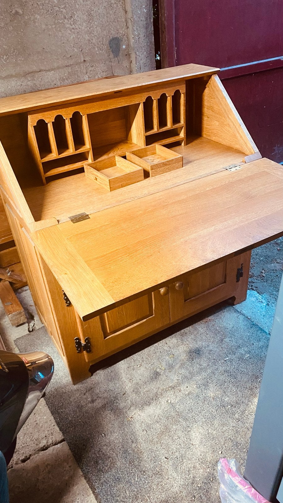 Eikenhouten Secretaire - Klassiek en Functioneel, Ophalen