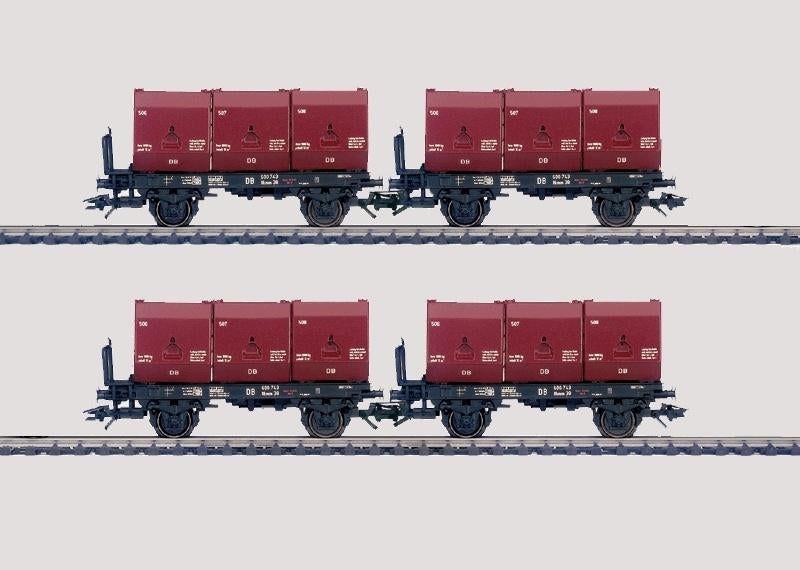 Marklin H0 48270 4 delige wagenset kolentransport Okmm 38 DB, Wisselstroom, Ophalen of Verzenden, Märklin, Nieuw