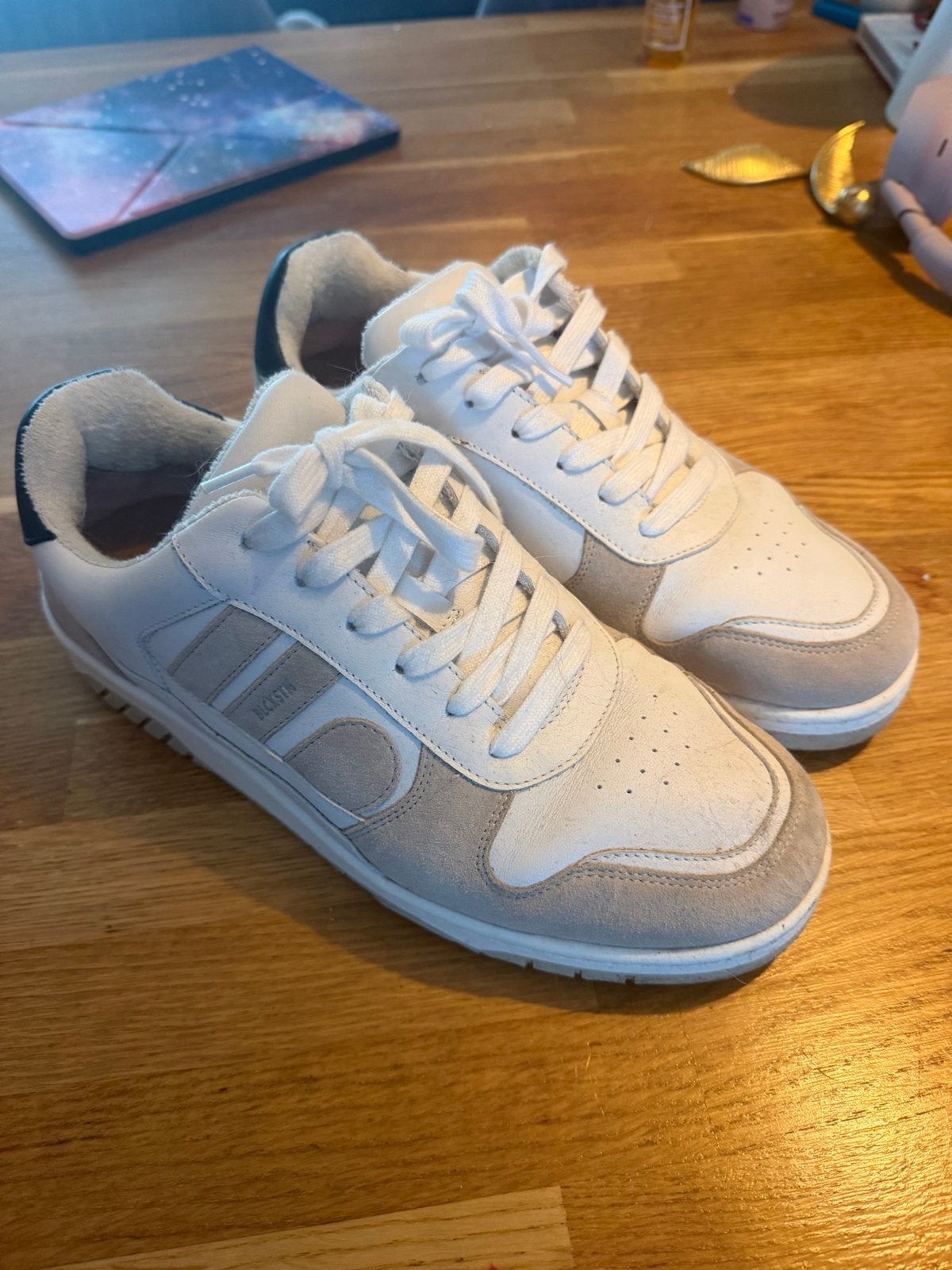 Nette Blackstone sneakers maat 42, wit met beige, Ophalen, Gedragen, Wit, Sneakers of Gympen